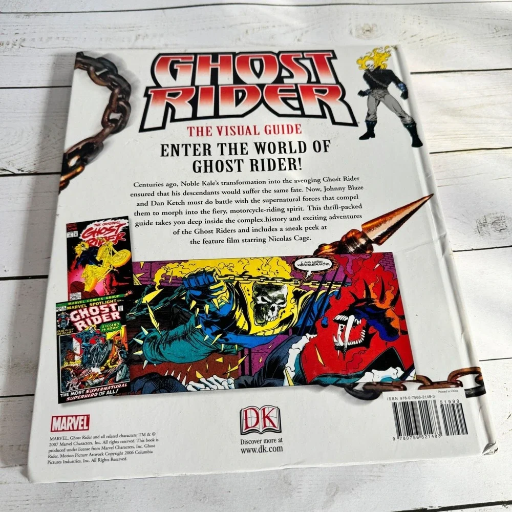 Ghost Rider The‎ Visual Guide Andrew Darling DK HC Marvel 2007 Movie Tie-In